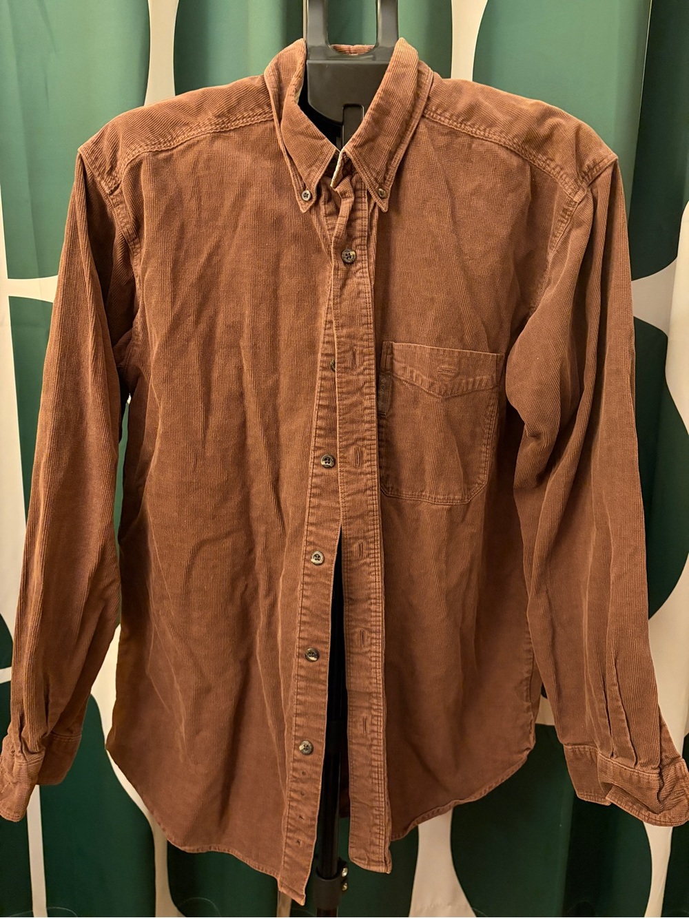 Brown corduroy button up